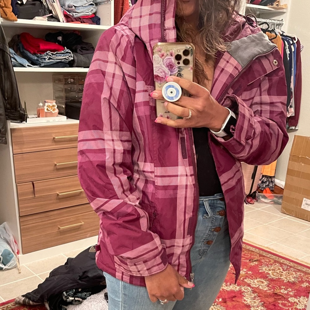 Roxy Ski Snowboarding Jacket - plaid vintage